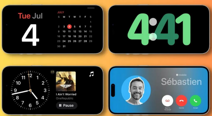 铁山苹果手机维修分享iOS17横屏充电待机显示有什么好处 