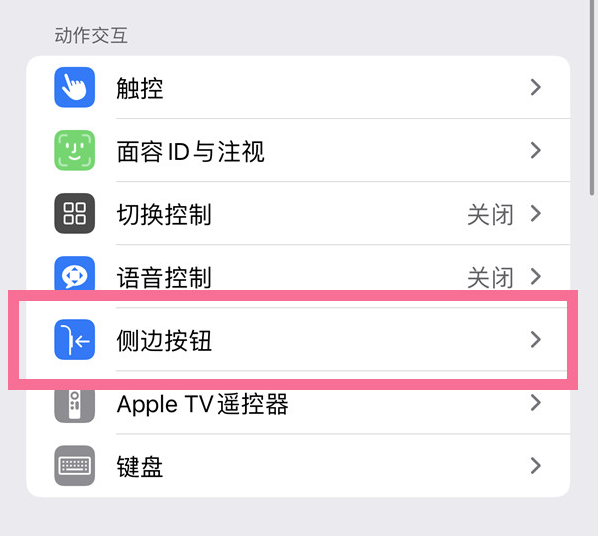 铁山苹果14维修店分享iPhone14 Plus侧键双击下载功能关闭方法 