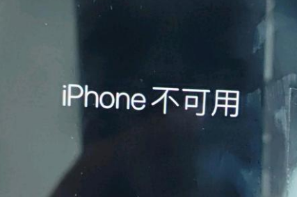 铁山苹果服务网点分享锁屏界面显示“iPhone 不可用”如何解决 