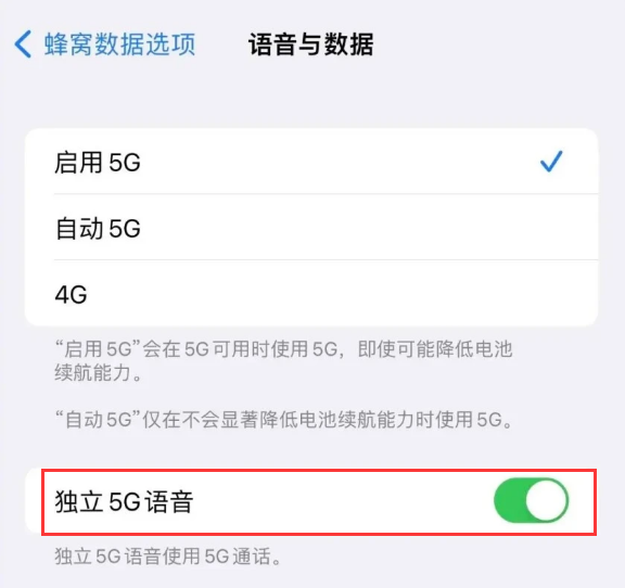 铁山苹果14维修分享iPhone 14 Pro如何开启VoNR 